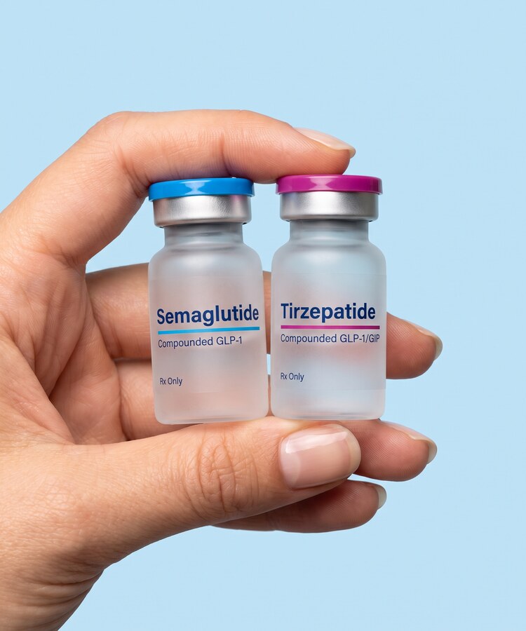 Compounded Semaglutide & Tirzepatide vials